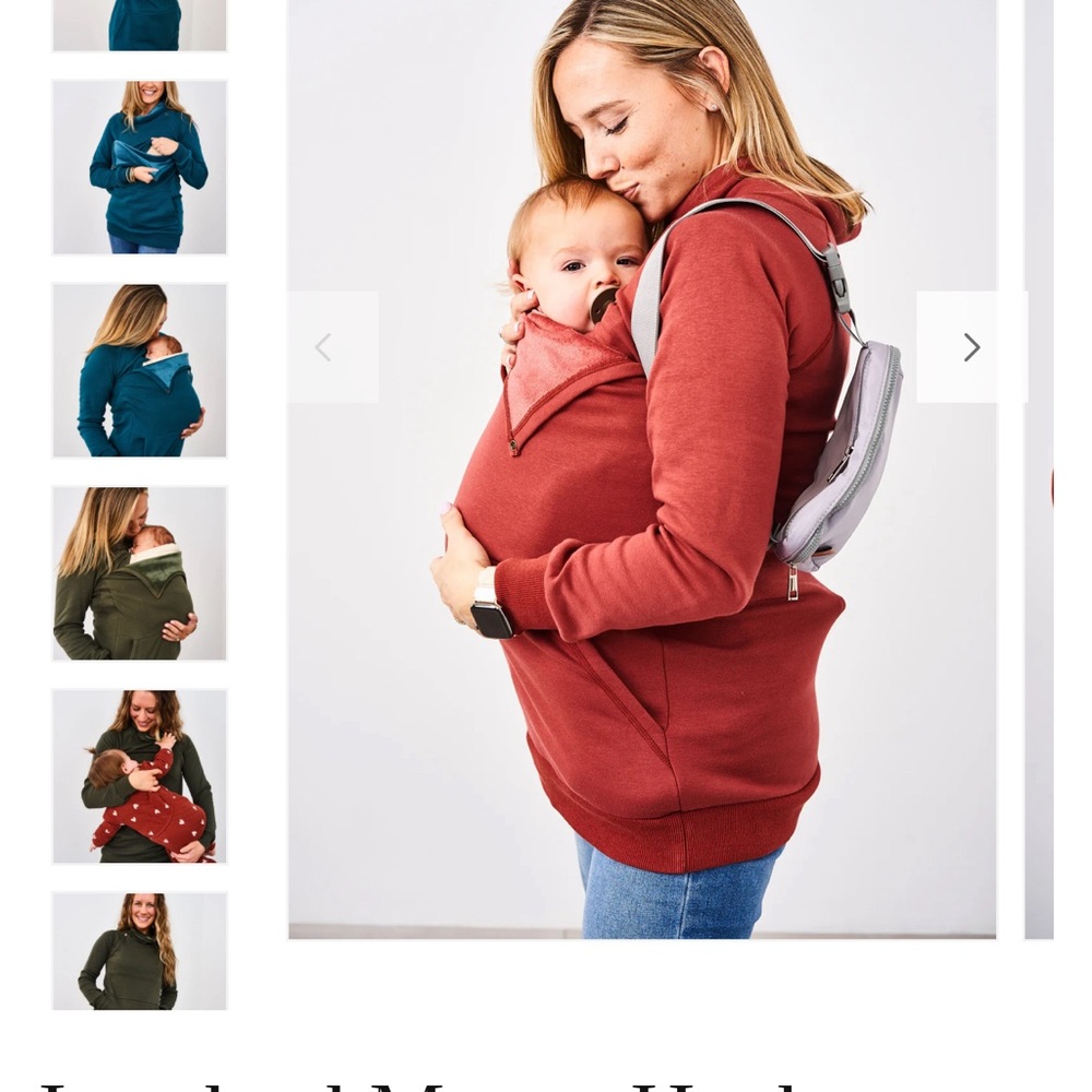 Women's Red Babywearing Jacket